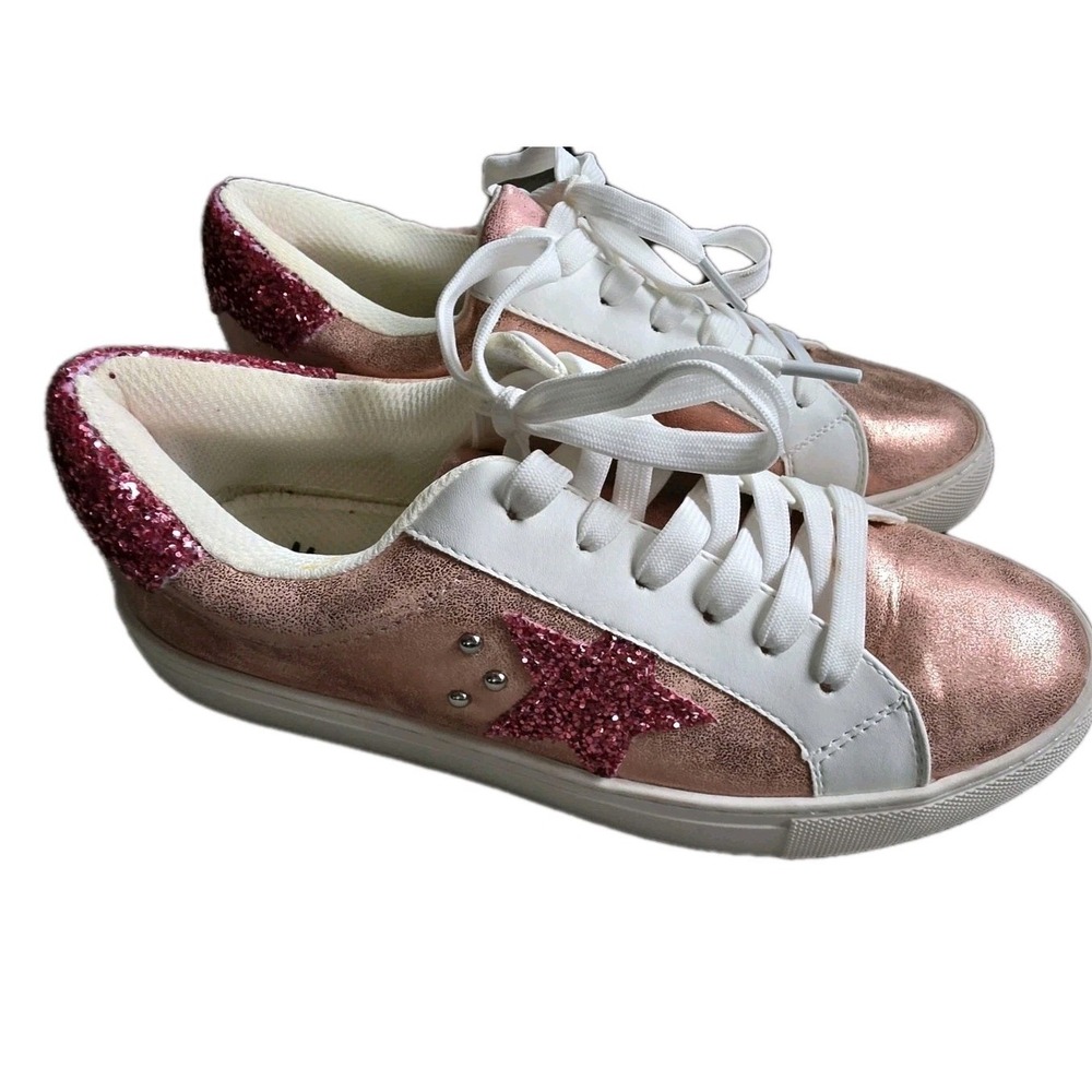 Hey Girl By Corkys Footwear Corkys Supernova Sneaker Size 8 Red Star Glitter